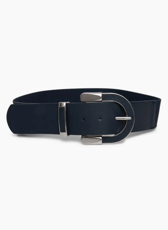 Curved Buckle Elastic Belt sold by Laura