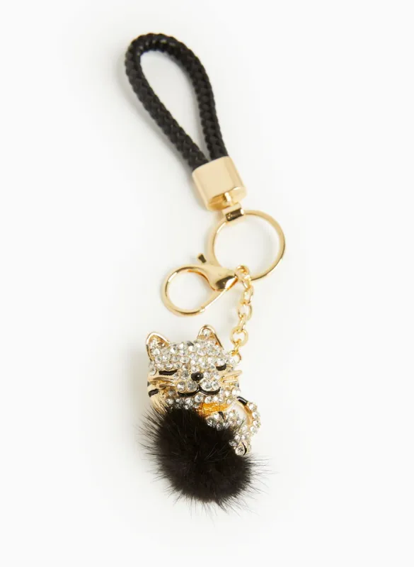 Crystal Cat Key Chain sold by Laura