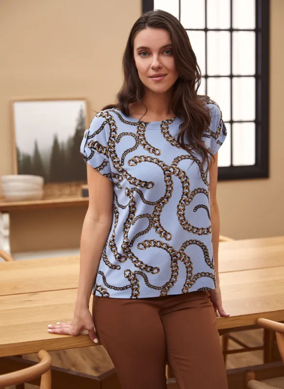 Chain Print Top sold by Laura