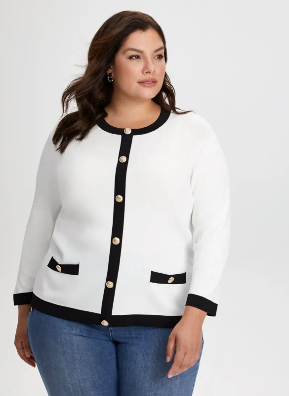 Decorative Button Sweater sold by Laura