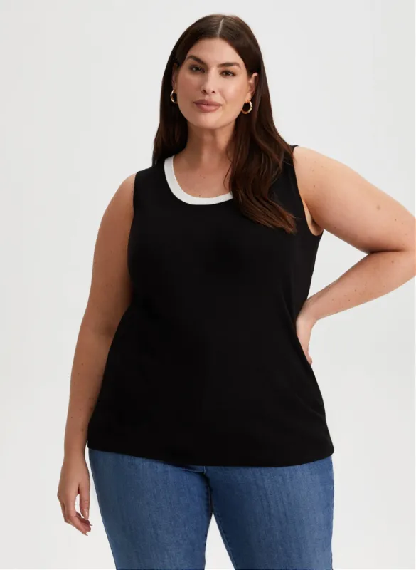 Sleeveless Crew Neck Sweater sold by Laura