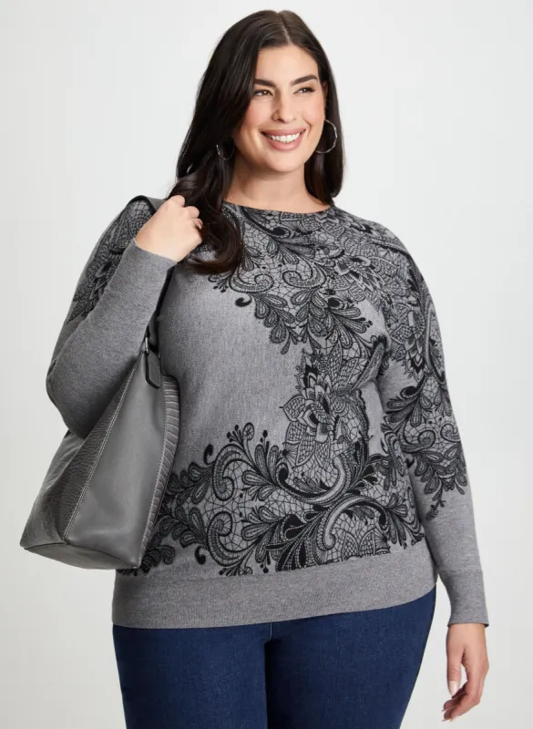 Paisley Print Sweater made by Laura