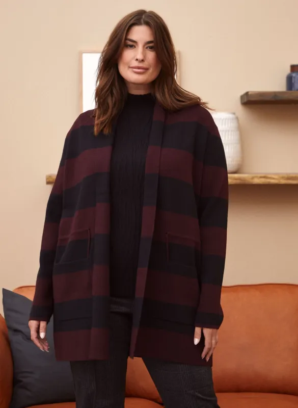 Long Striped Cardigan sold by Laura