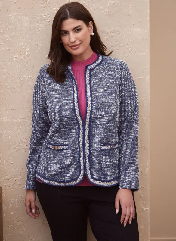 Contrast Trim Jacket sold by Laura