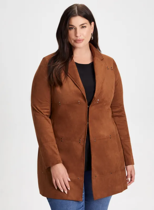 Long Notch Collar Jacket sold by Laura