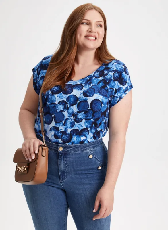 Circle Print Top sold by Laura