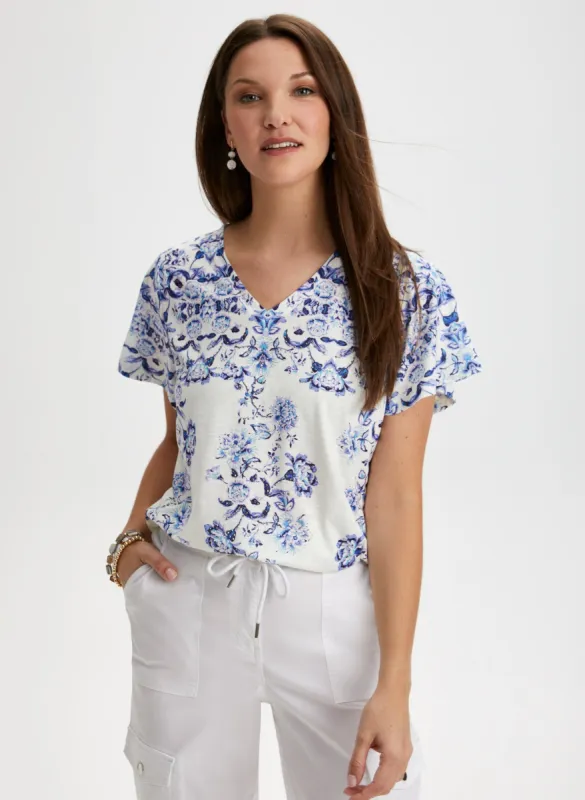 Floral Print Tee sold by Laura