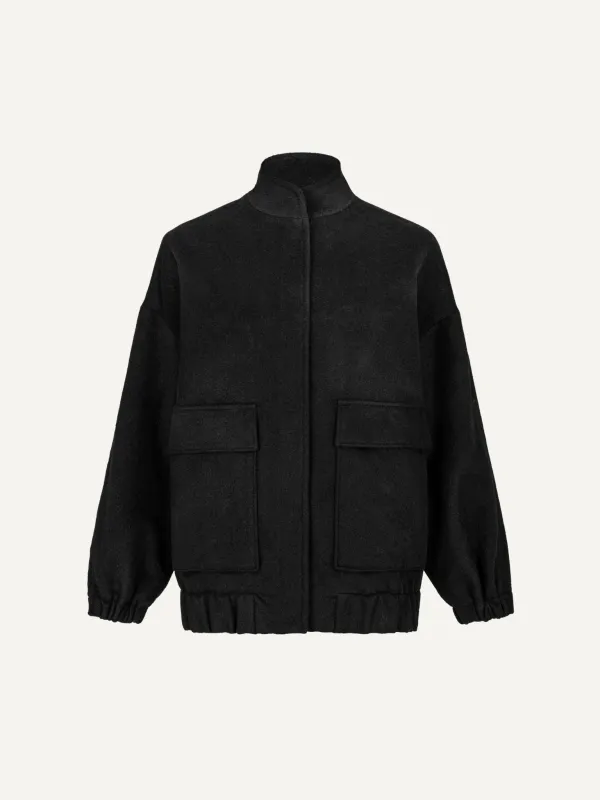 Leonie Bomber Jacket Navy made by Duende