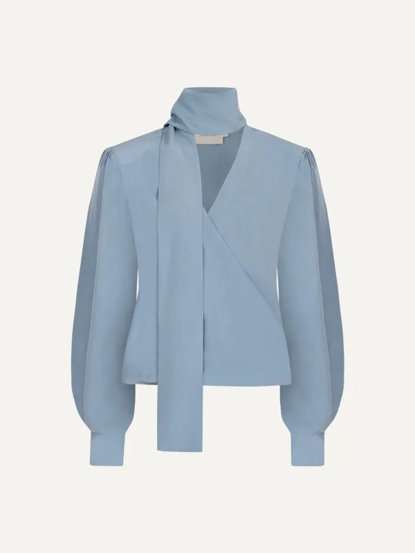 Margot Blouse Blue made by Duende