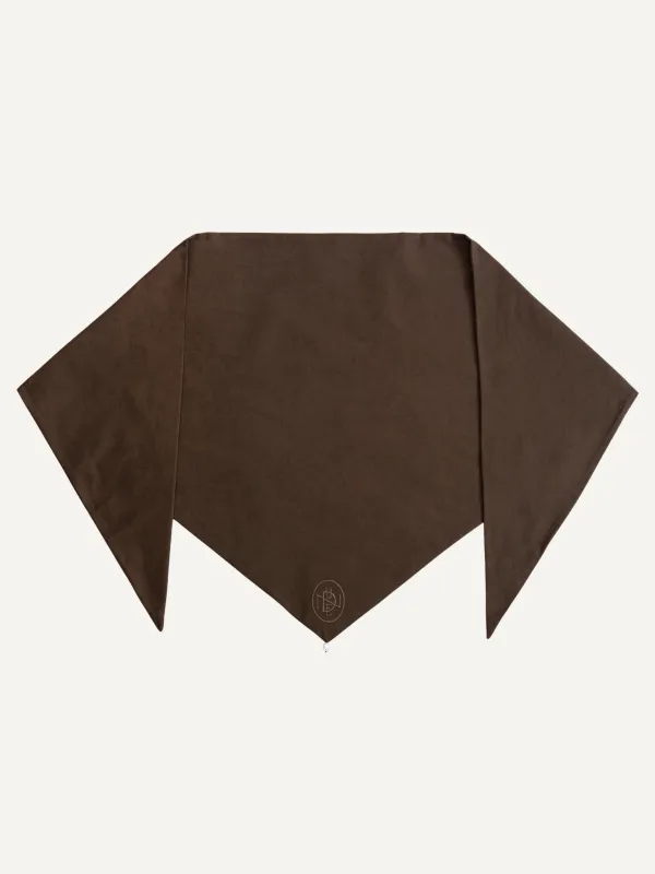 Noa Triangle scarf Walnut made by Duende