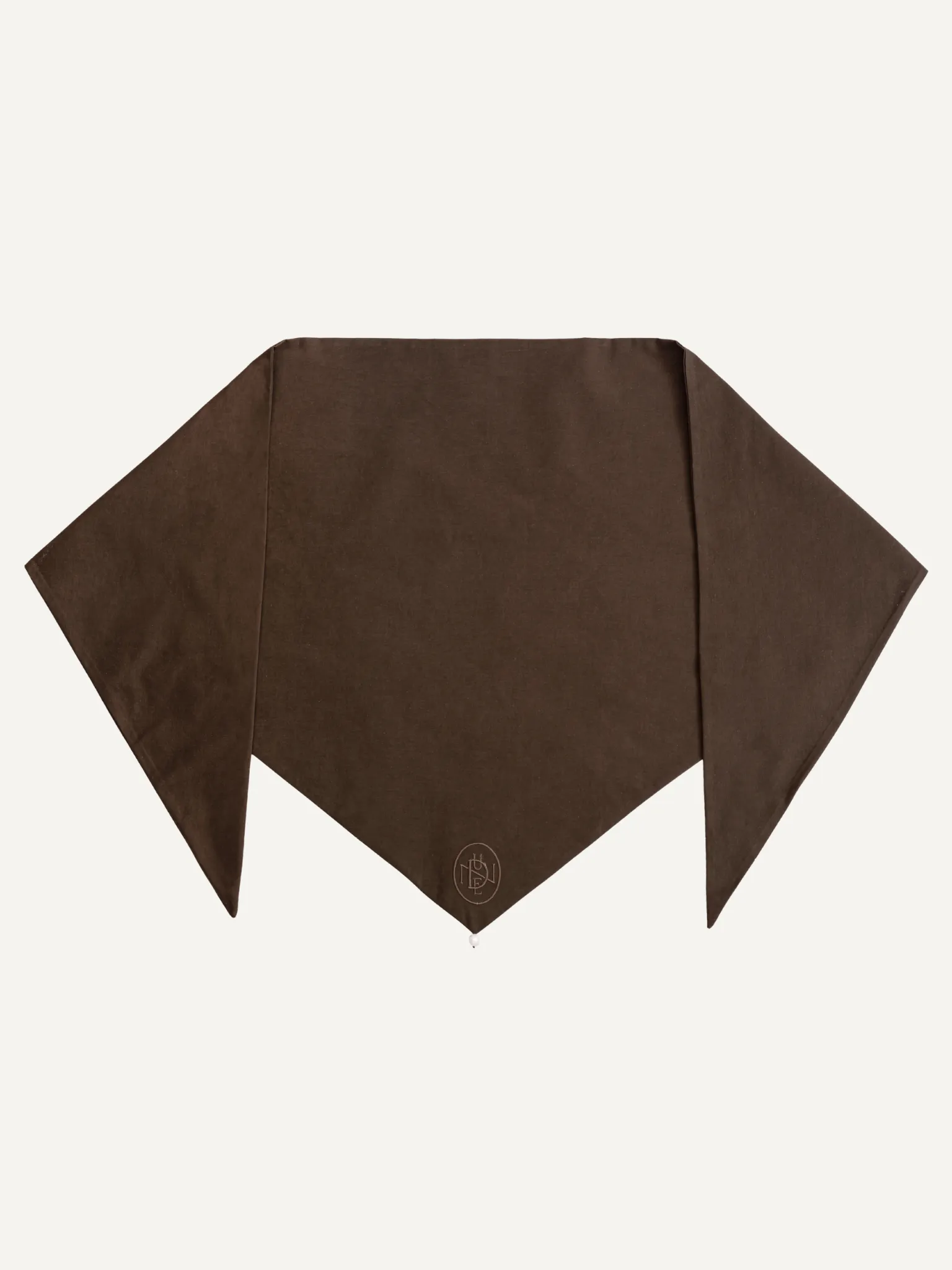 Noa Triangle scarf Walnut sold by Duende