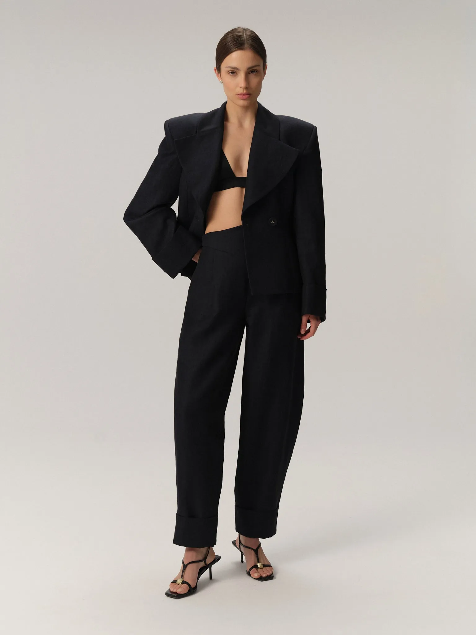 Selda Pants Linen&Wool Ocean sold by Duende product image thumbnail 2