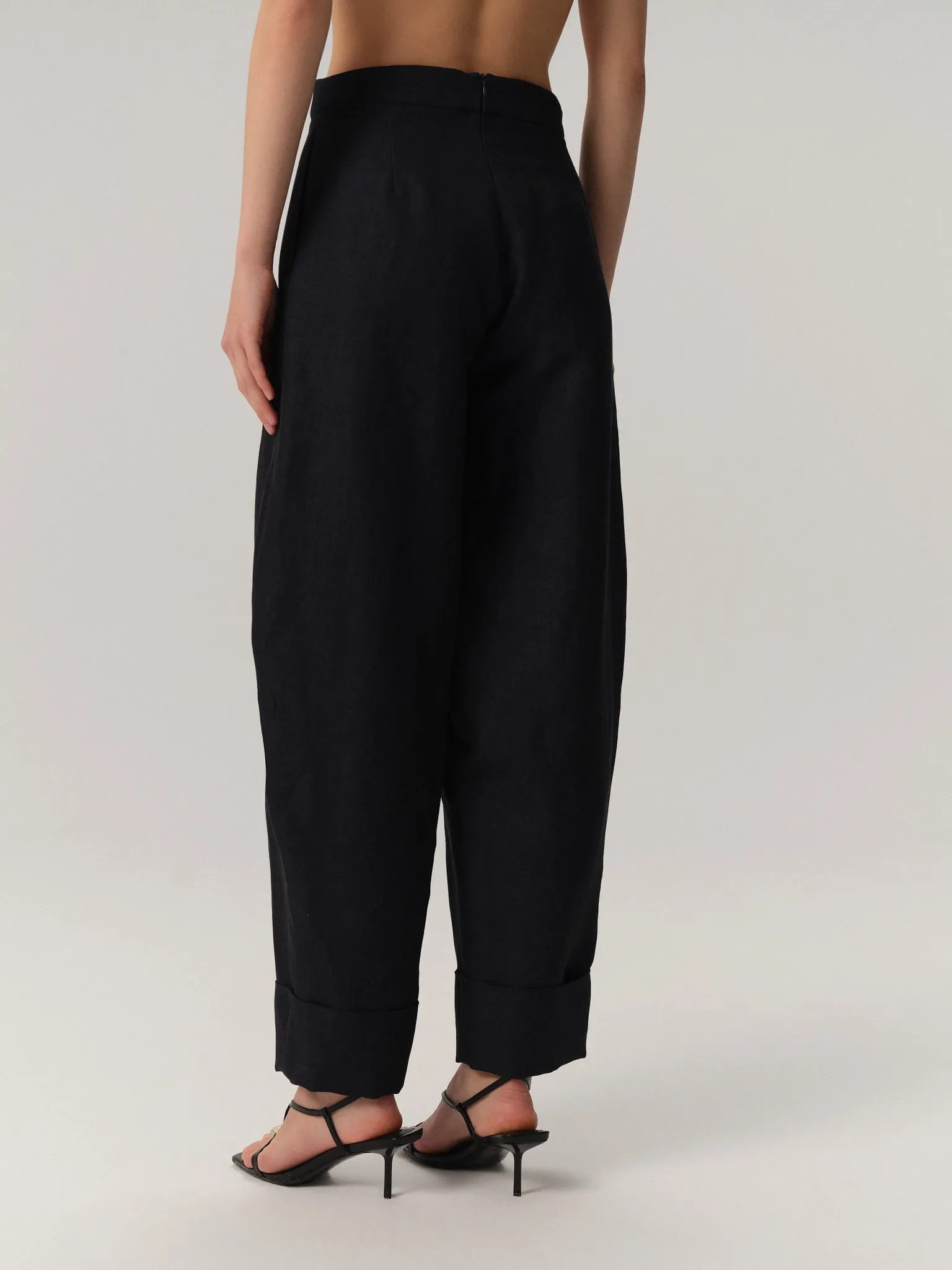 Selda Pants Linen&Wool Ocean sold by Duende product image thumbnail 4
