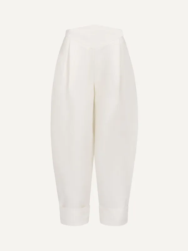 Selda Pants Linen&Wool Creme made by Duende