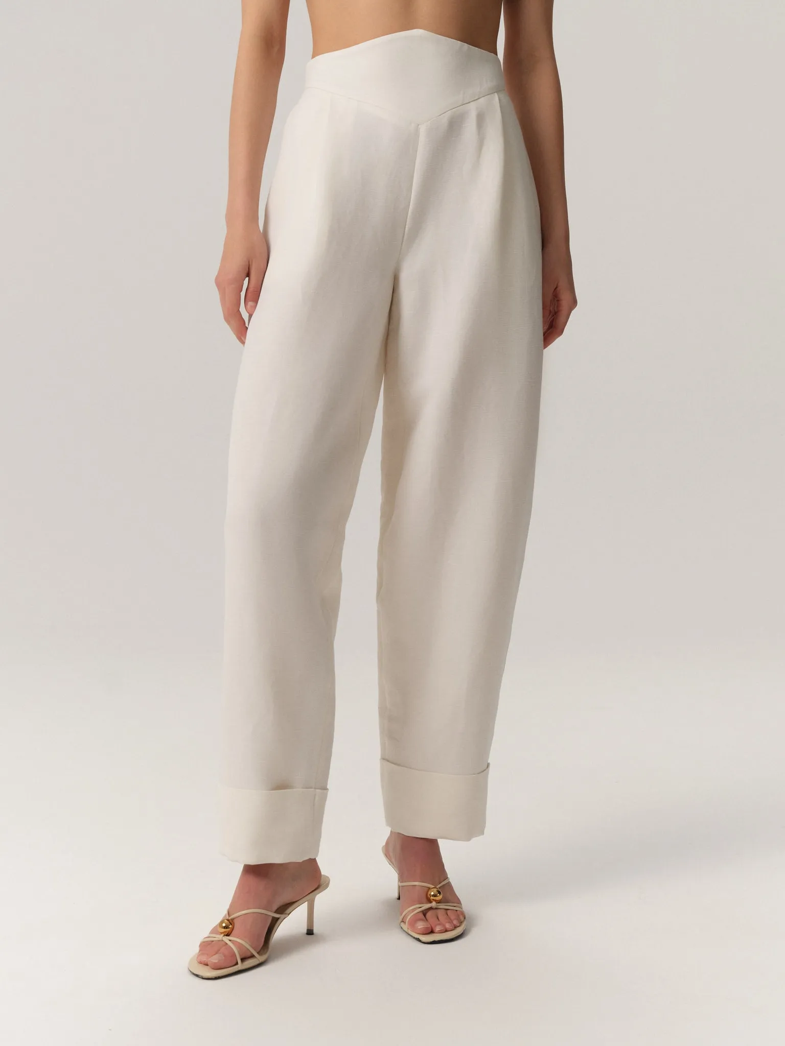 Selda Pants Linen&Wool Creme sold by Duende product image thumbnail 3