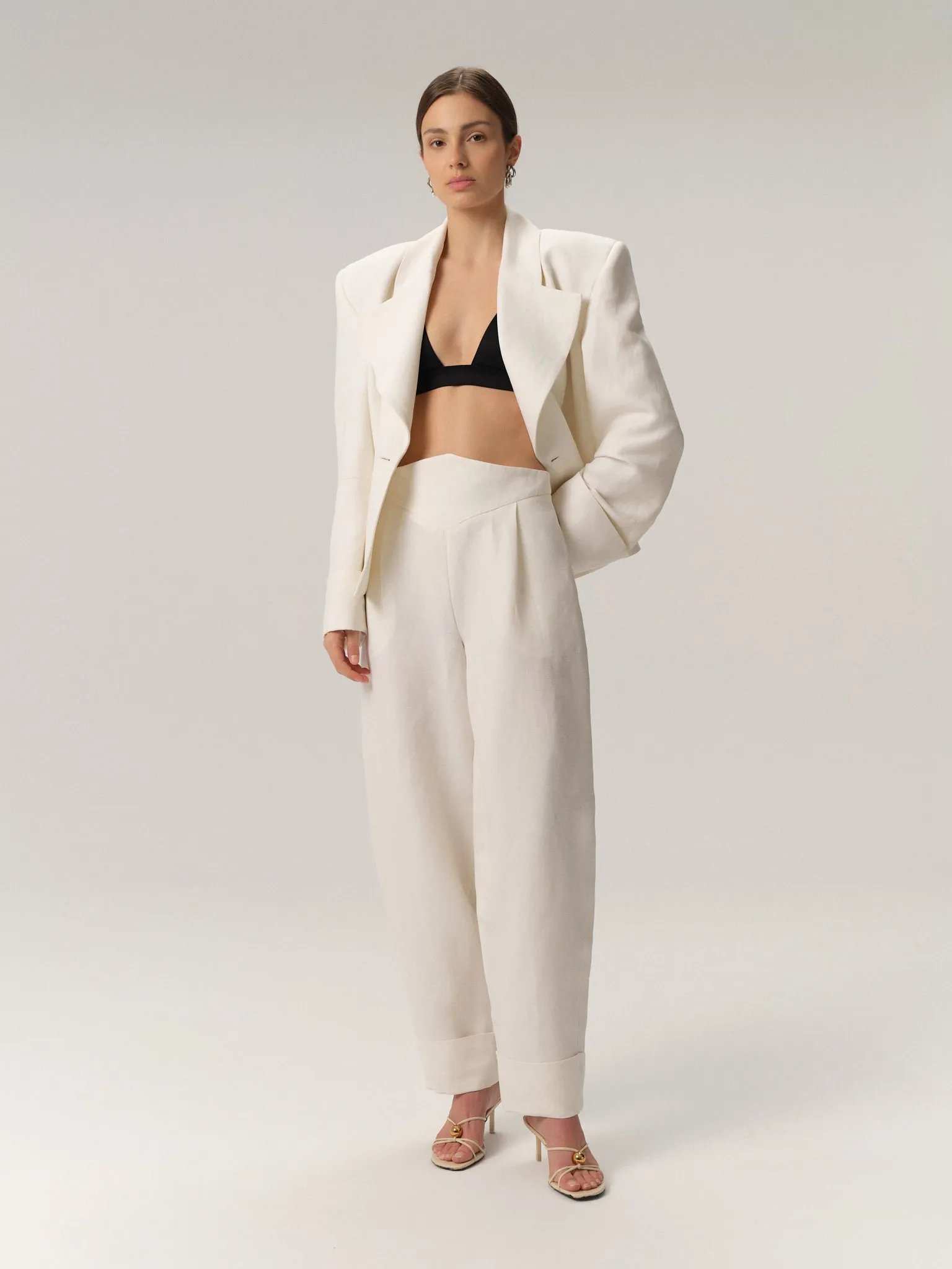 Selda Pants Linen&Wool Creme sold by Duende product image thumbnail 2