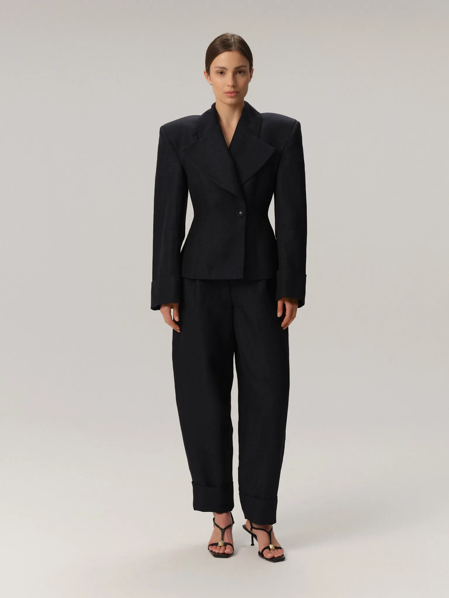 Charlotte Blazer Linen&Wool Ocean sold by Duende product image thumbnail 3