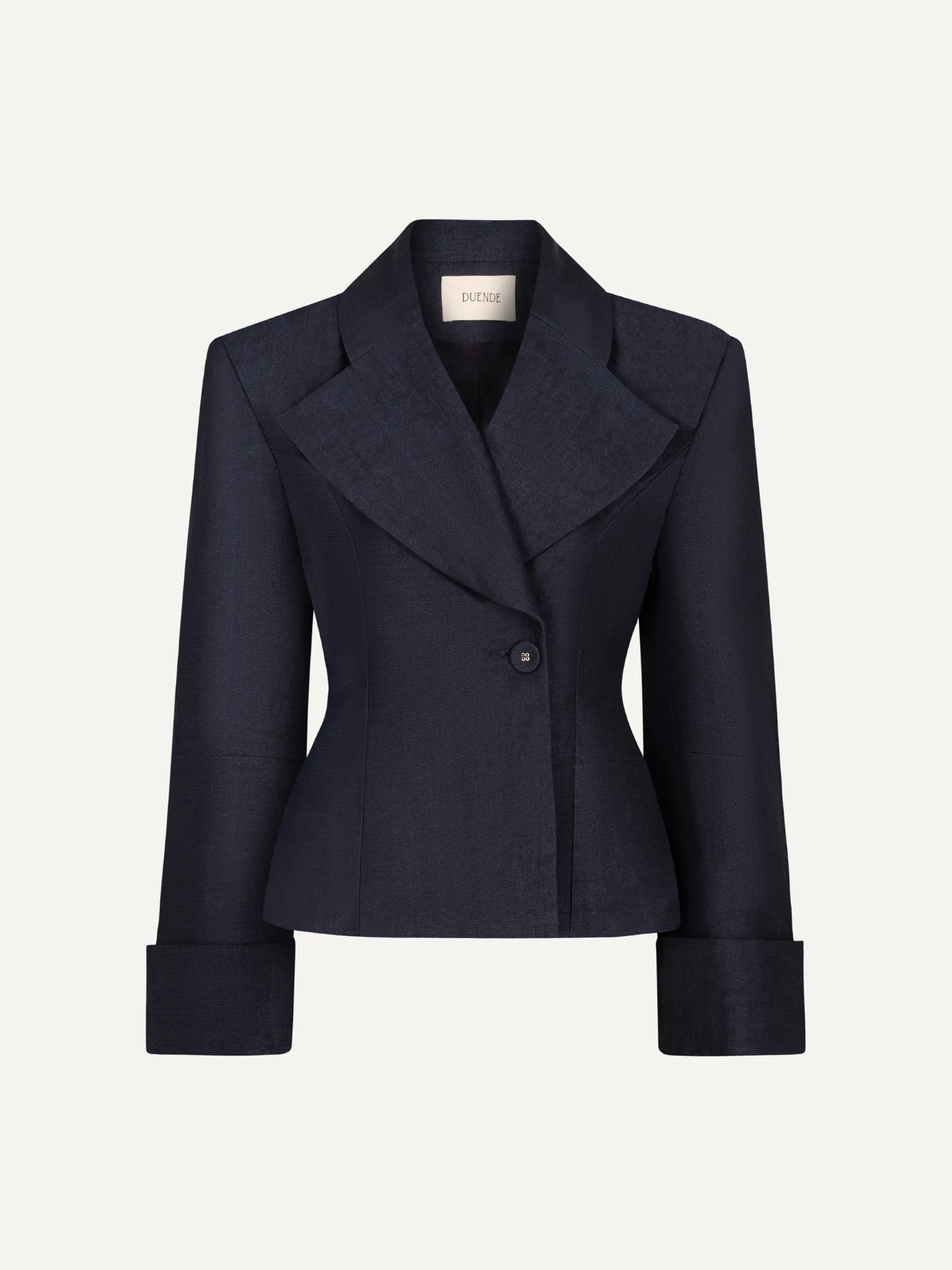 Charlotte Blazer Linen&Wool Ocean sold by Duende