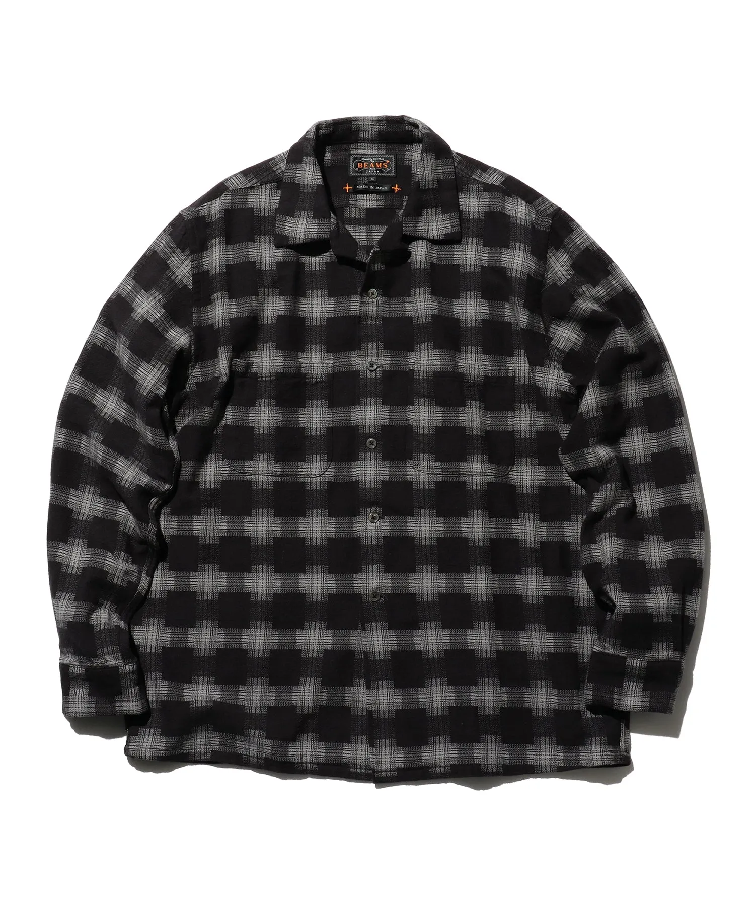 Open Collar Brushed Satin Plaid Shirt sold by Pilgrim Surf + Supply