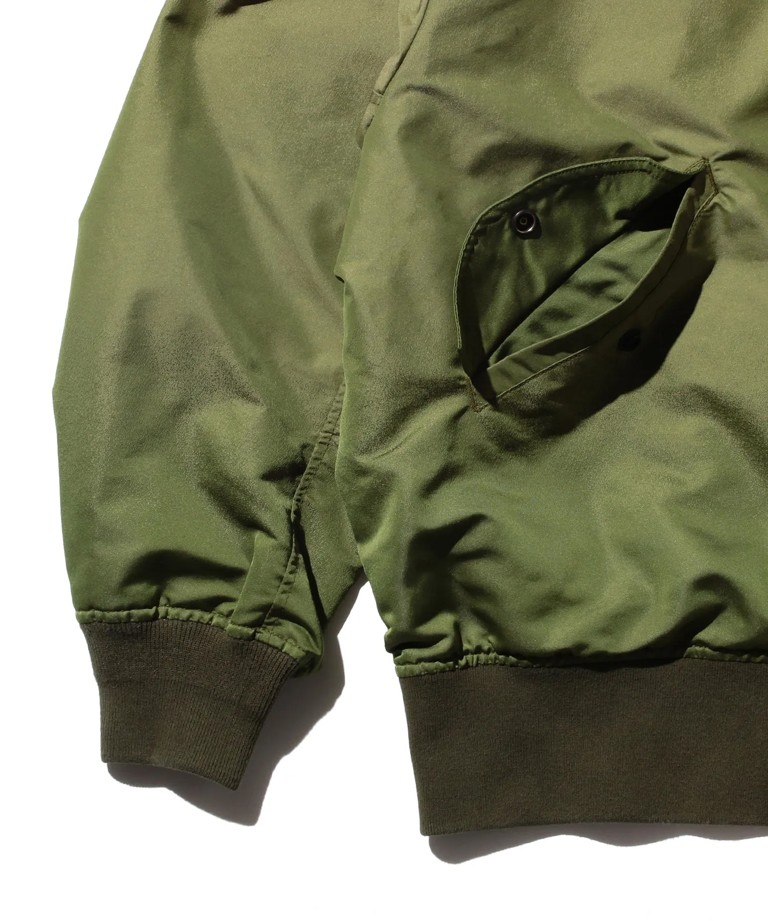 Iridescent Twill Military Flight Jacket sold by Pilgrim Surf + Supply product image thumbnail 4