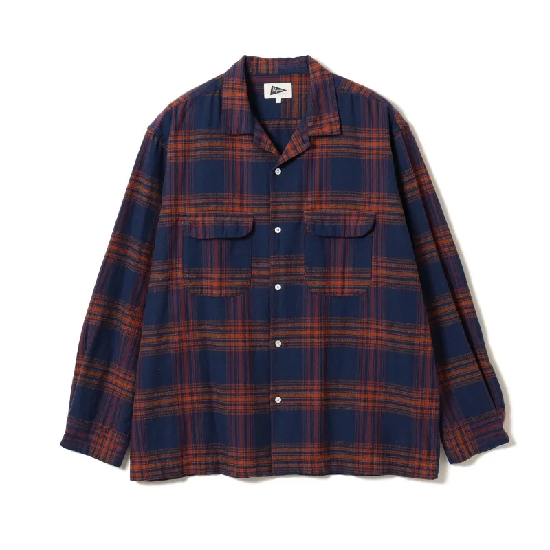 Vincent Nep Herringbone Plaid Shirt sold by Pilgrim Surf + Supply