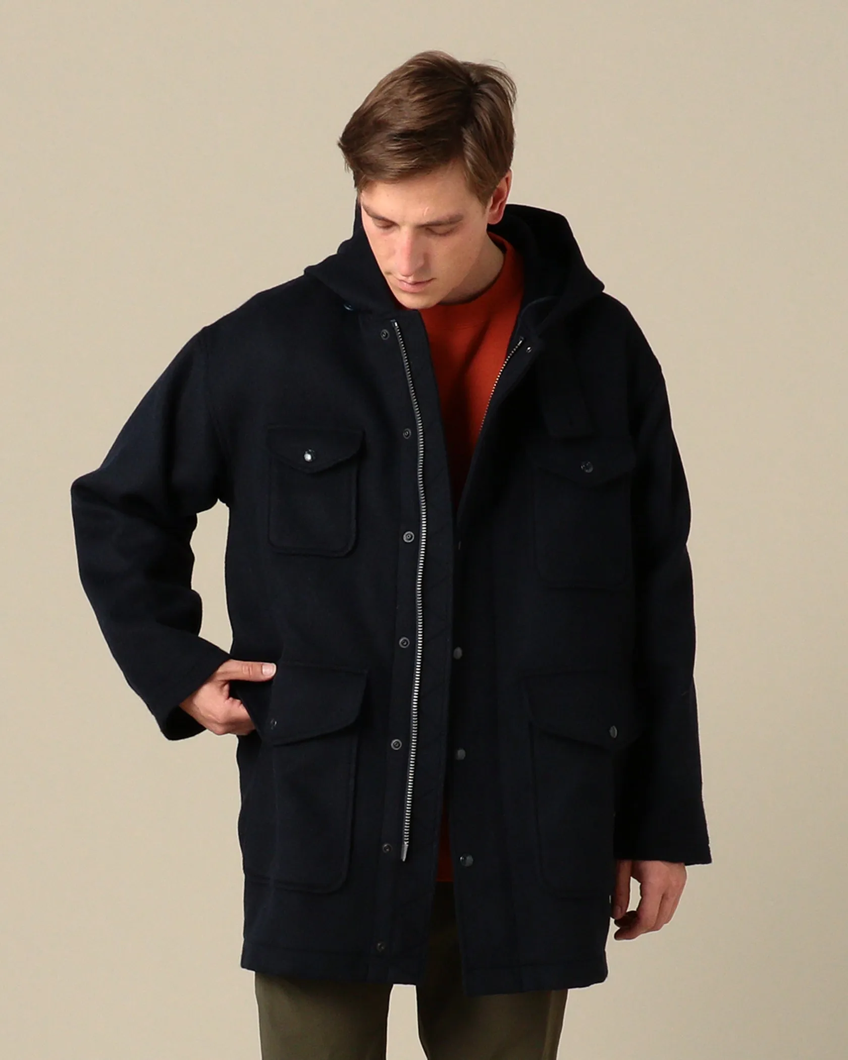 Fletcher Wool Coat sold by Pilgrim Surf + Supply product image thumbnail 3