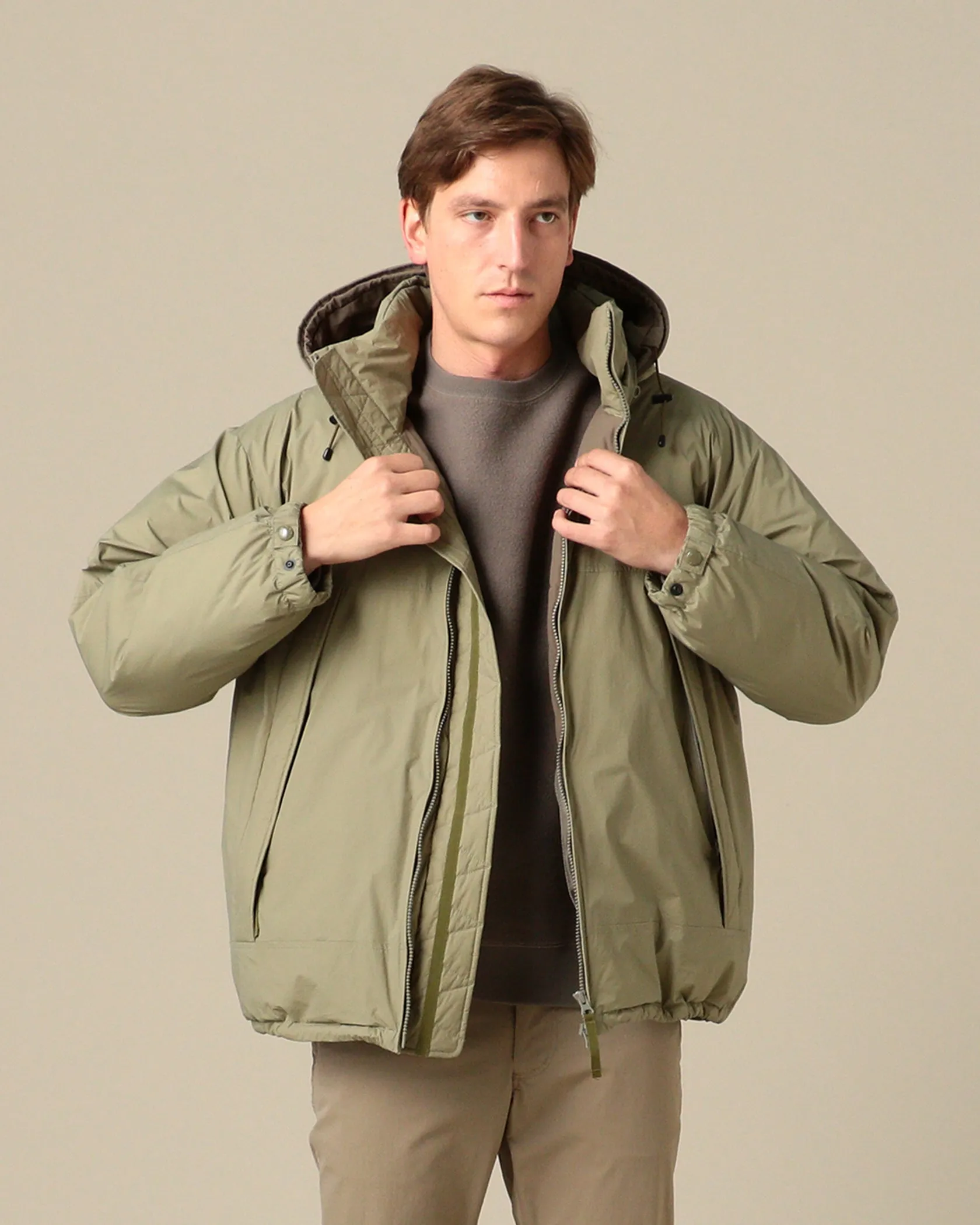 Reinhold Hooded Down Jacket sold by Pilgrim Surf + Supply product image thumbnail 3