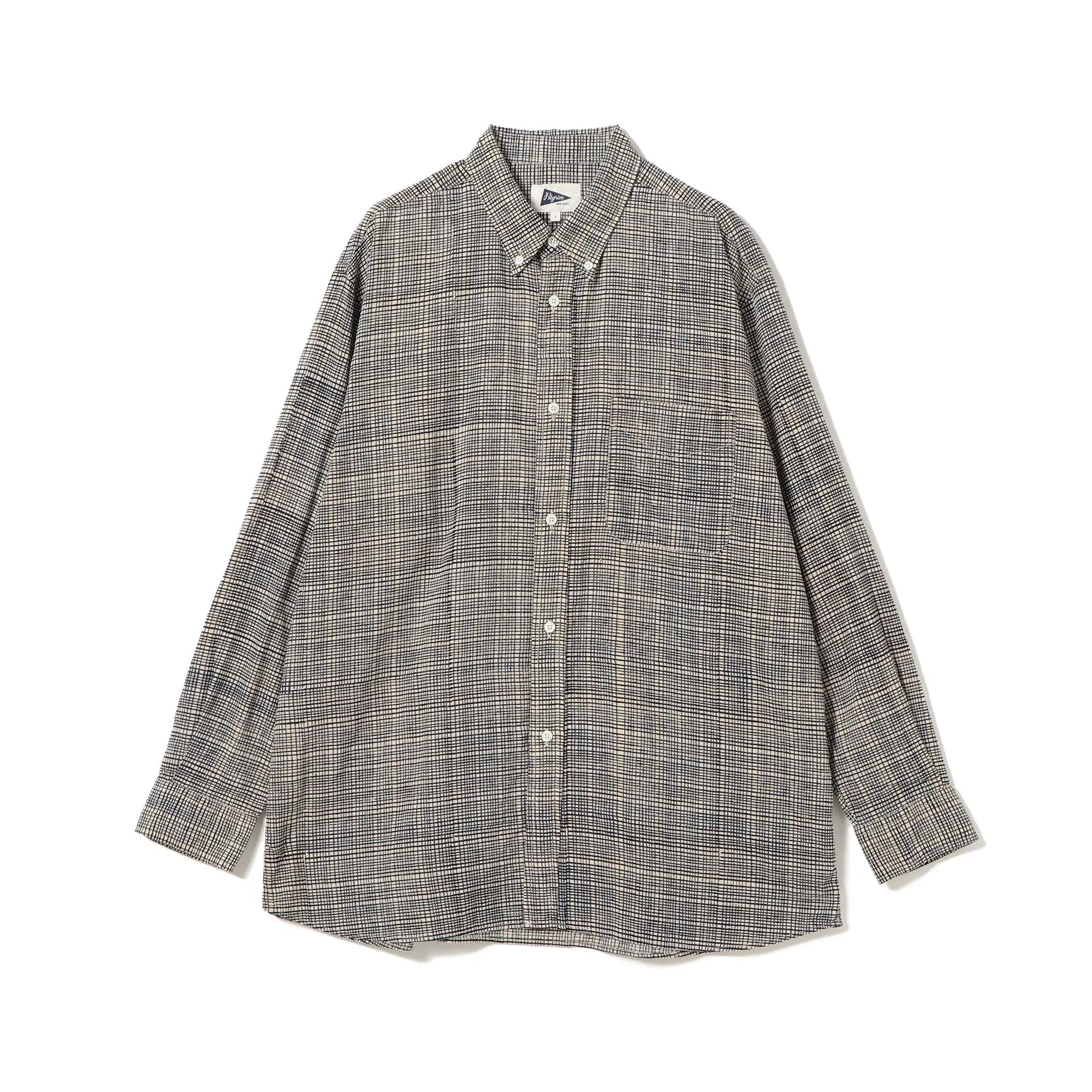 Bubbie Block Printed Button Down Shirt sold by Pilgrim Surf + Supply product image thumbnail 5