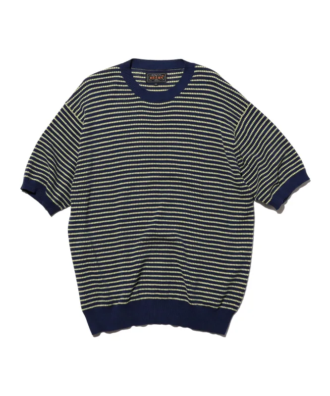 Dot Pattern Jacquard Knit Tee sold by Pilgrim Surf + Supply