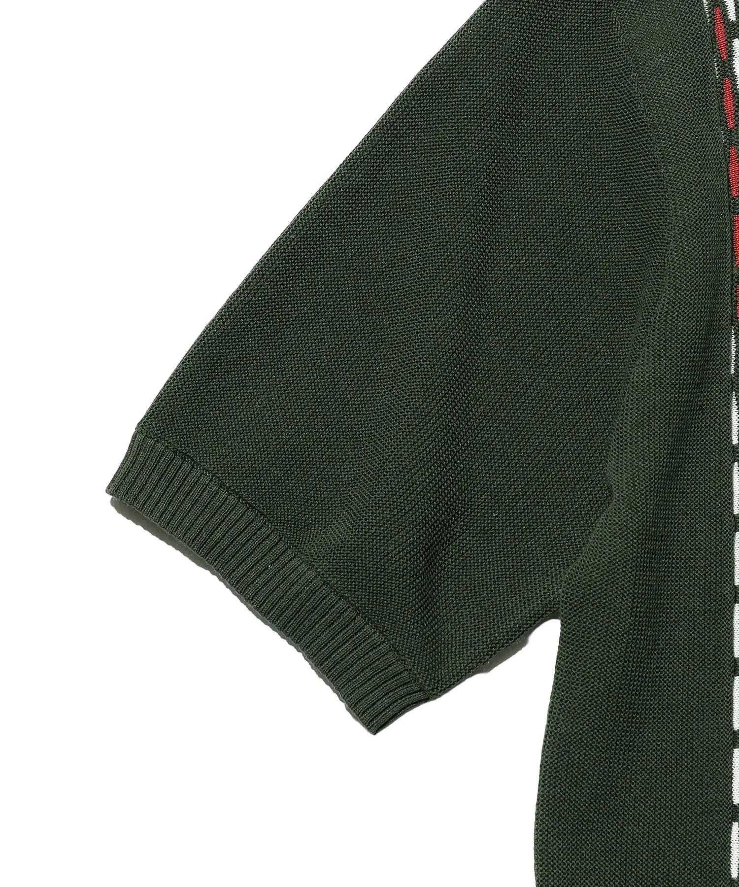 Knit Polo Front Stripe Jacquard Shirt sold by Pilgrim Surf + Supply product image thumbnail 4