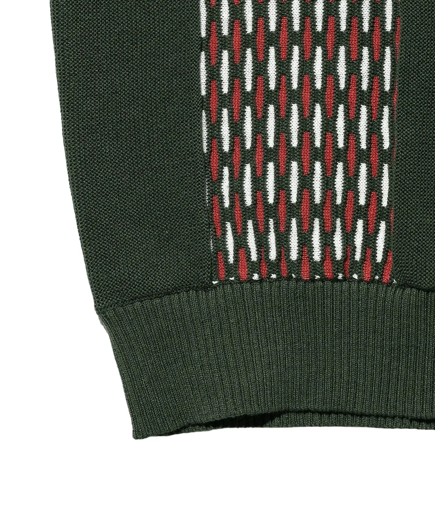 Knit Polo Front Stripe Jacquard Shirt sold by Pilgrim Surf + Supply product image thumbnail 5