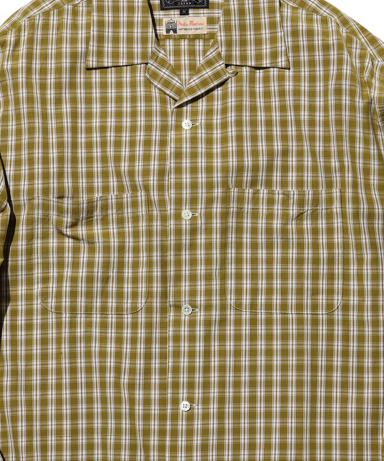 Open Collar 80/2 Madras Shirt sold by Pilgrim Surf + Supply product image thumbnail 4