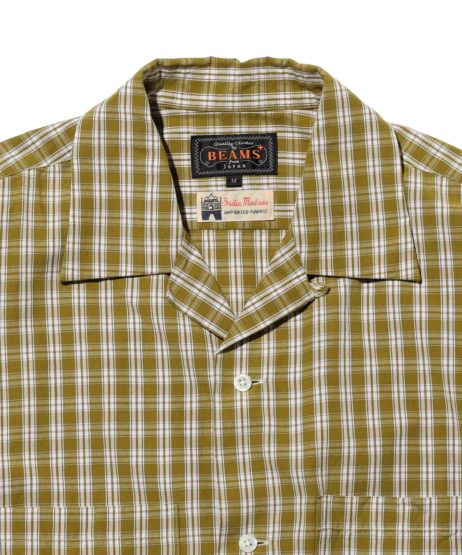 Open Collar 80/2 Madras Shirt sold by Pilgrim Surf + Supply product image thumbnail 3