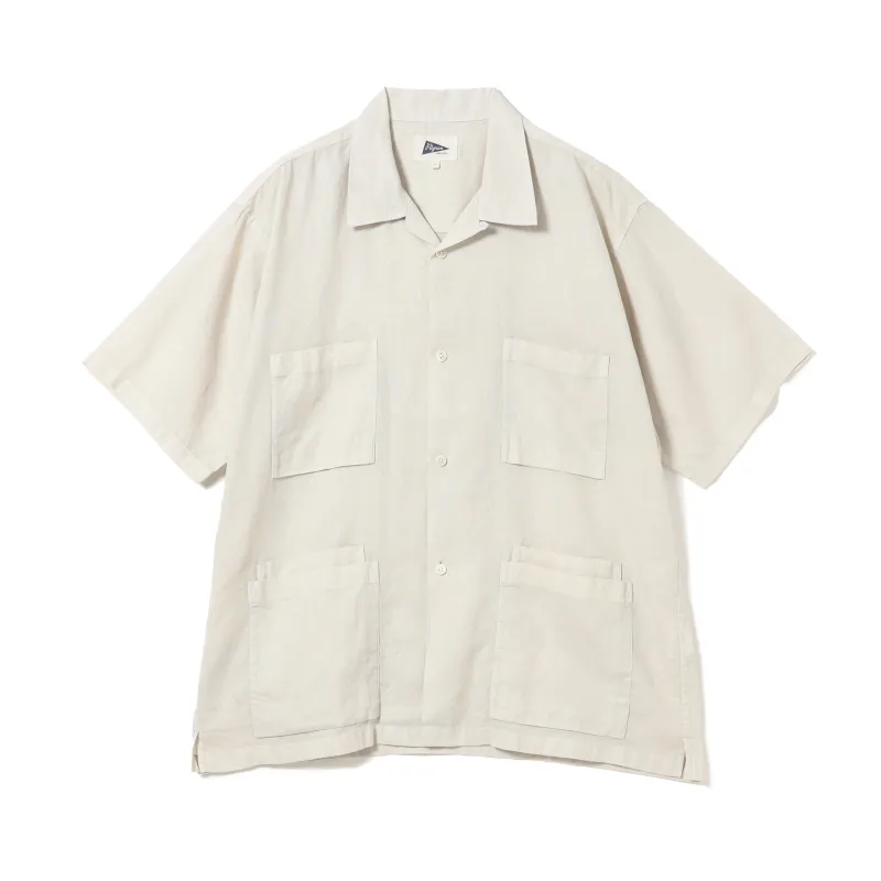 Amedeo Panama Cloth Short Sleeve Shirt made by Pilgrim