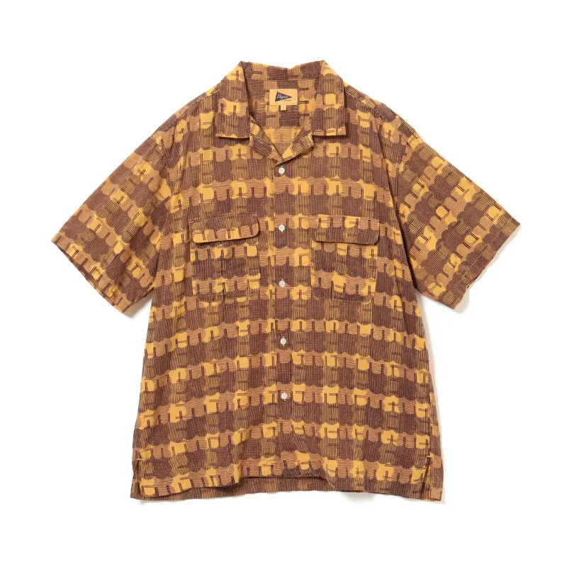 Sam Block Printed Short Sleeve Shirt made by Pilgrim