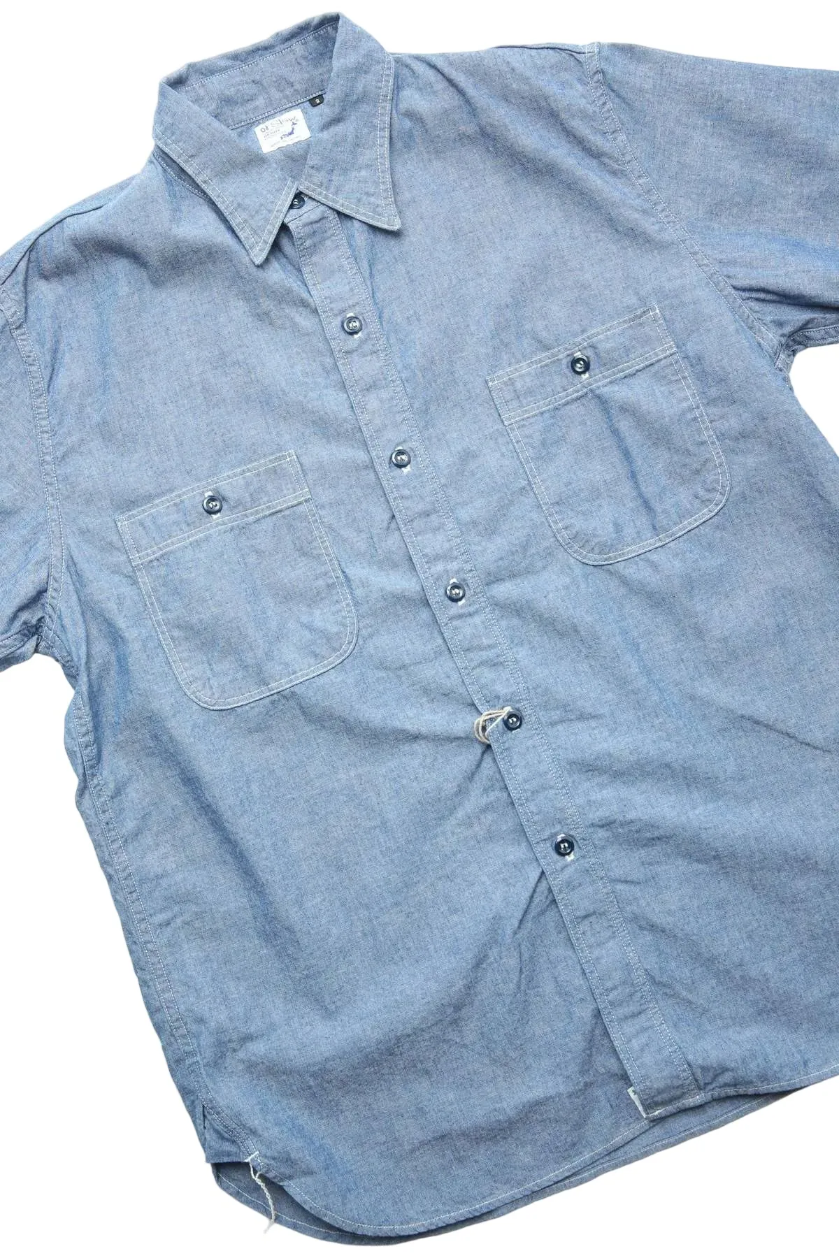 Short Sleeve Chambray Work Shirt sold by Pilgrim Surf + Supply product image thumbnail 3