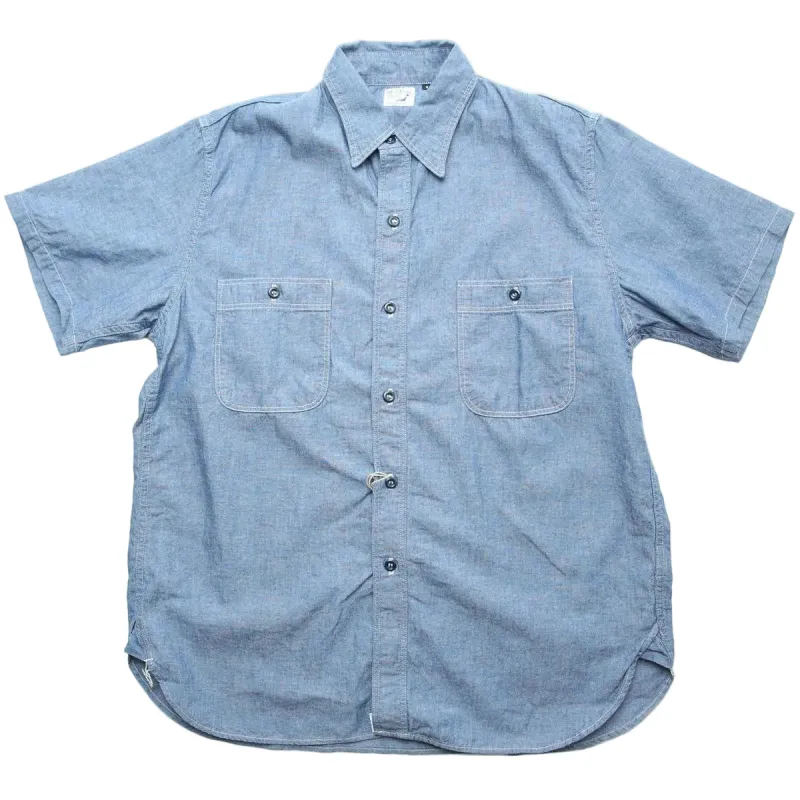 Short Sleeve Chambray Work Shirt made by orSlow
