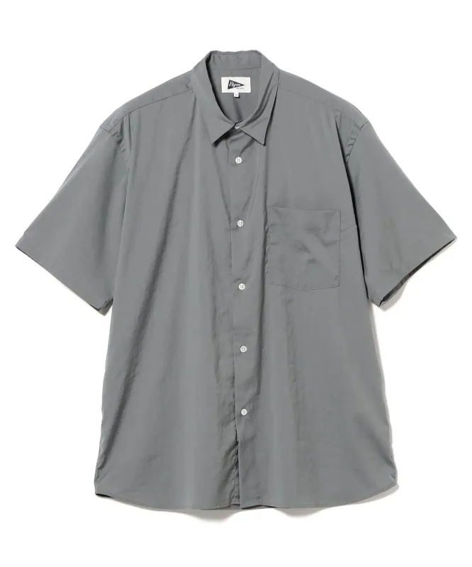 Serra Short Sleeve Tropical Wool Shirt made by Pilgrim