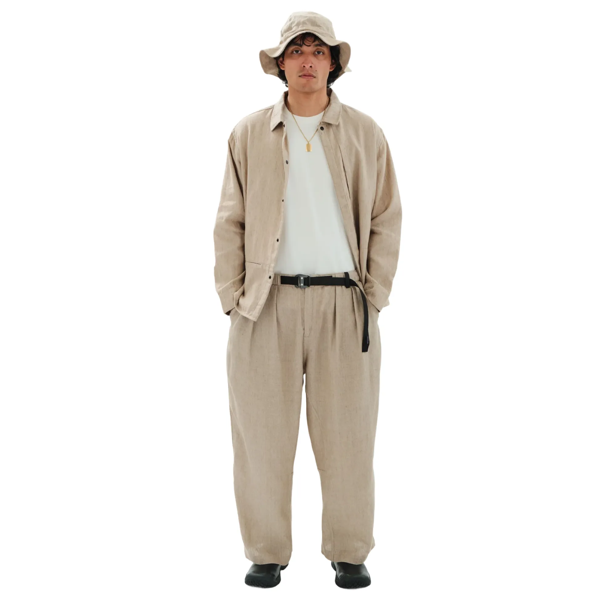Natural Linen Pleated Trouser sold by Pilgrim Surf + Supply product image thumbnail 2