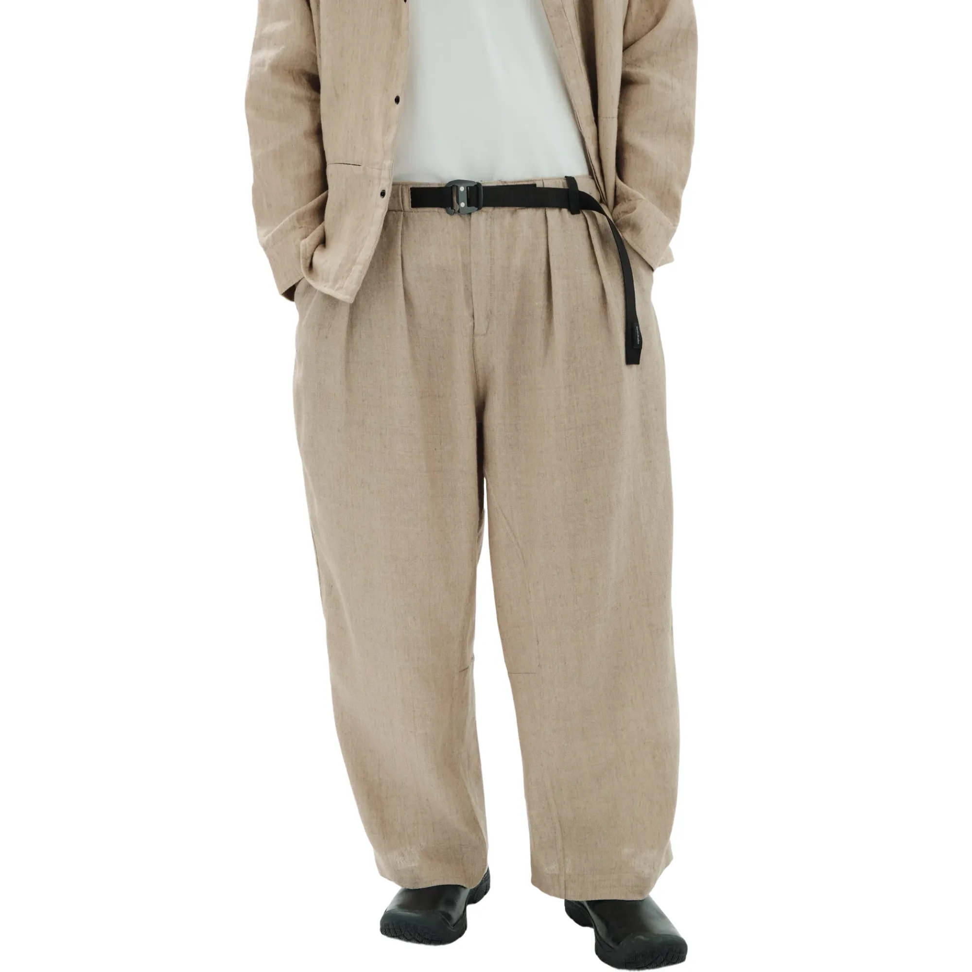Natural Linen Pleated Trouser sold by Pilgrim Surf + Supply product image thumbnail 3