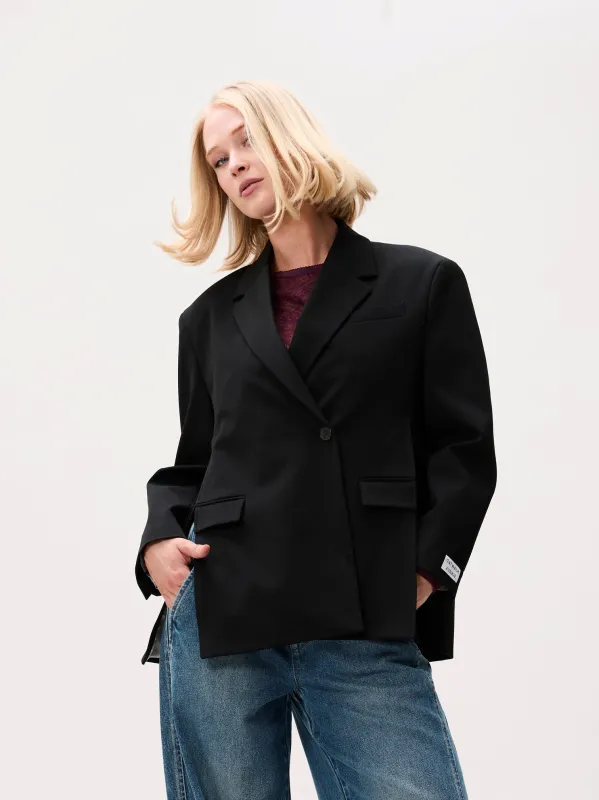 Blazer with slits | Black made by Catwalk Junkie