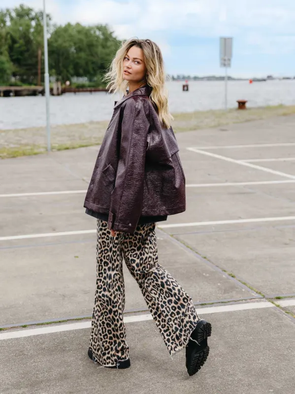 Loose fit jeans leopard | Grey Morn made by Catwalk Junkie