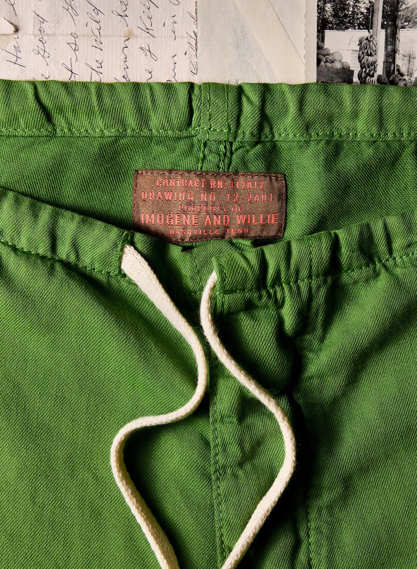 the lounge pant in fern green sold by Imogene + Willie product image thumbnail 4