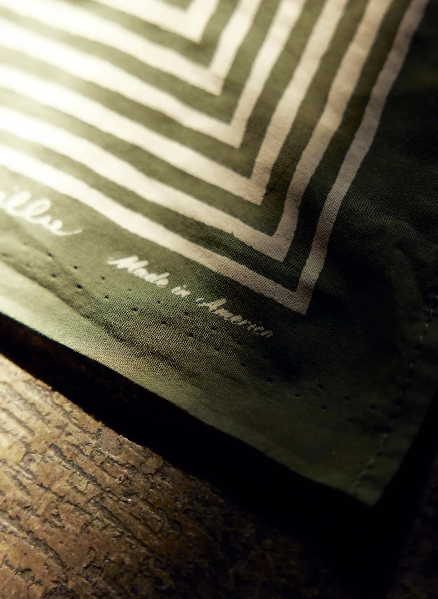 i+w vintage olive bandana v2 sold by Imogene + Willie product image thumbnail 5