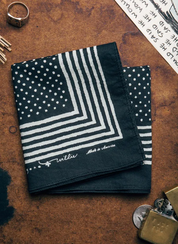 i+w vintage black bandana v2 sold by Imogene + Willie