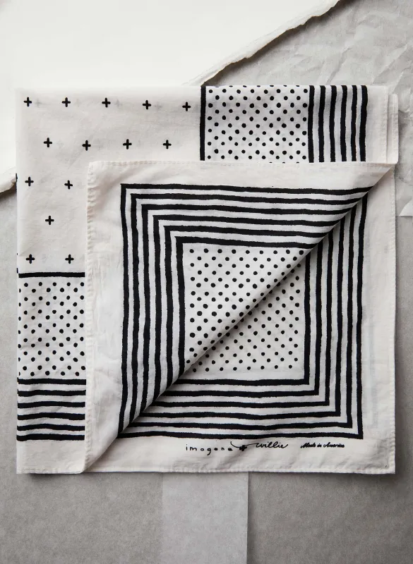 i+w vintage white bandana v2 sold by Imogene + Willie