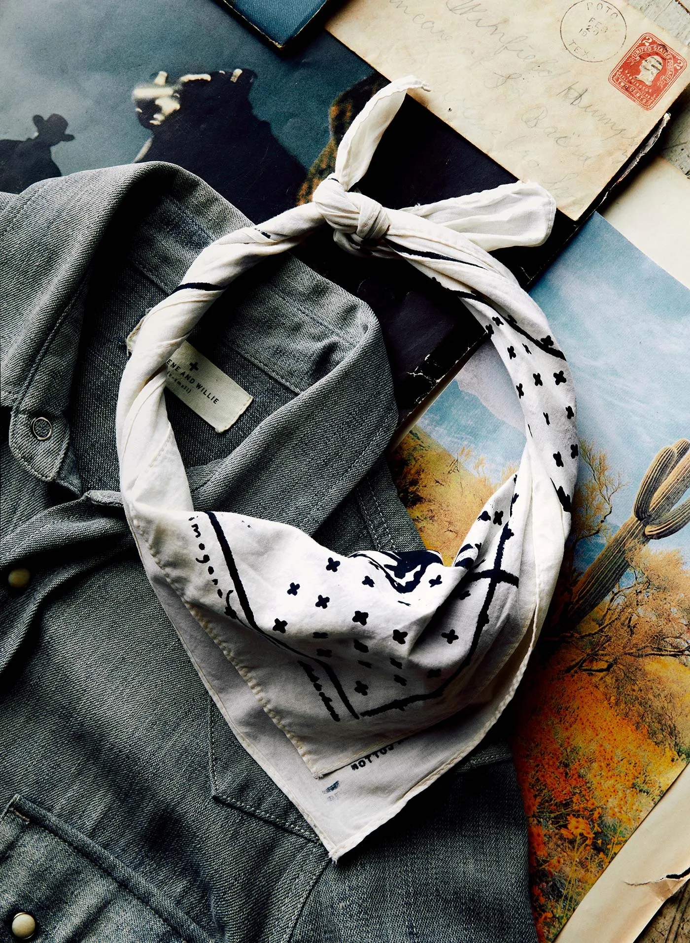 the "rider's west" bandana sold by Imogene + Willie product image thumbnail 2