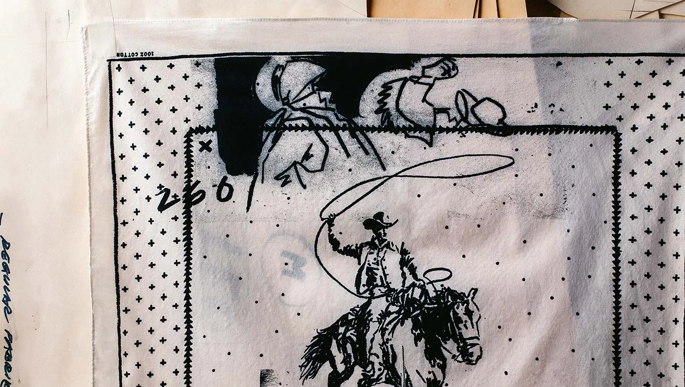 the "rider's west" bandana sold by Imogene + Willie product image thumbnail 3