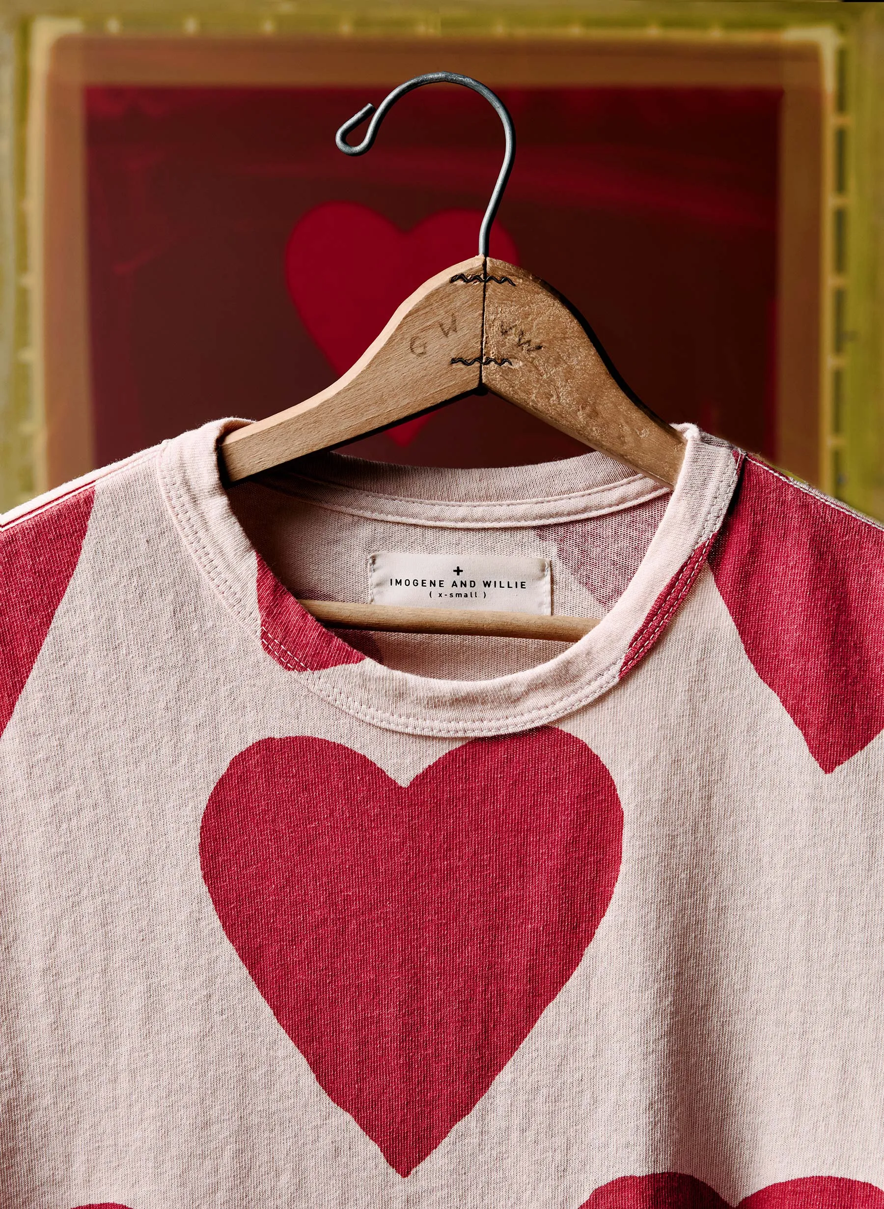the "hearts all over" tee sold by Imogene + Willie product image thumbnail 2