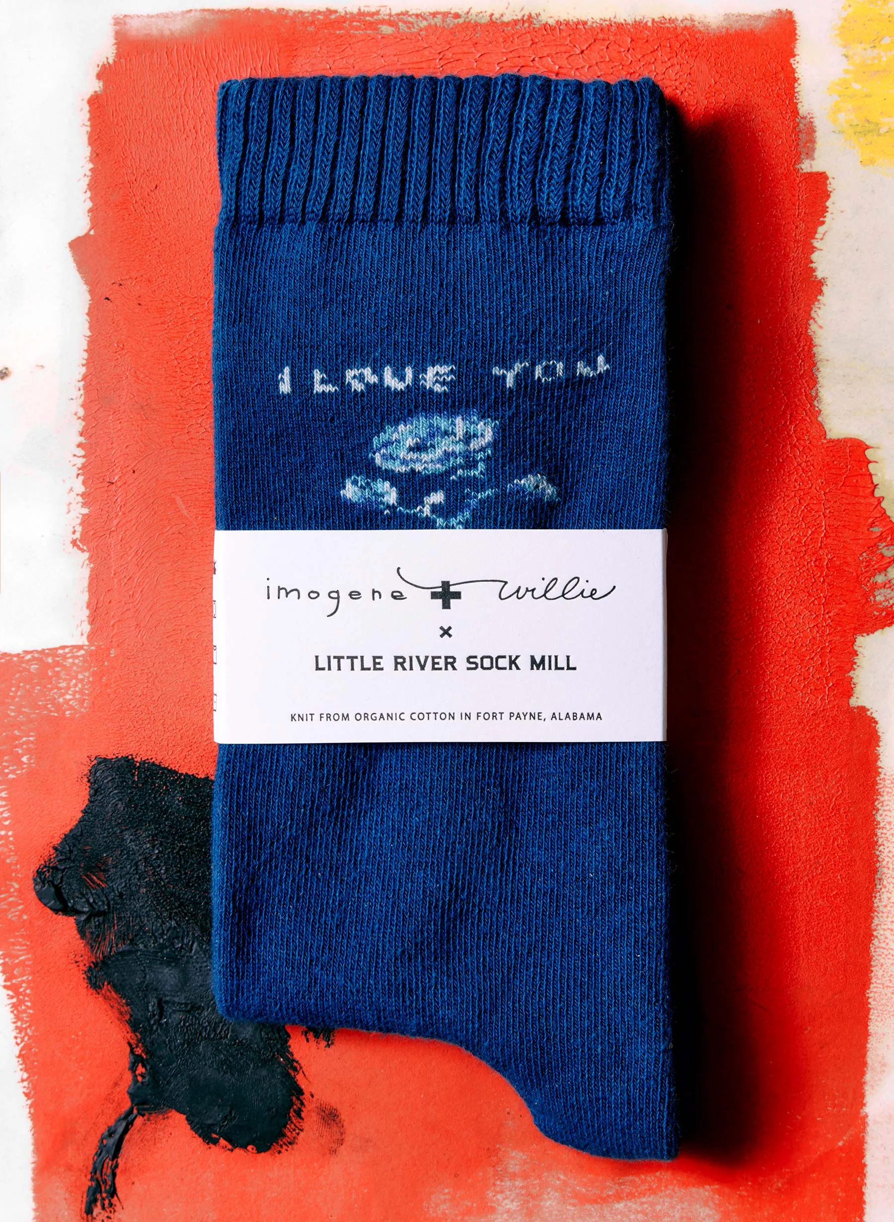 the "i love you" sock sold by Imogene + Willie product image thumbnail 2